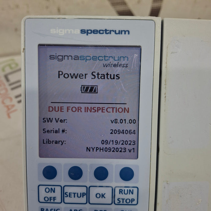 Baxter Baxter Sigma Spectrum 8.01.00 w/o Battery Infusion Pump Infusion Pump reLink Medical