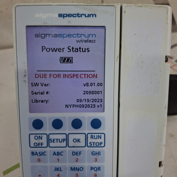 Baxter Baxter Sigma Spectrum 8.01.00 w/o Battery Infusion Pump Infusion Pump reLink Medical