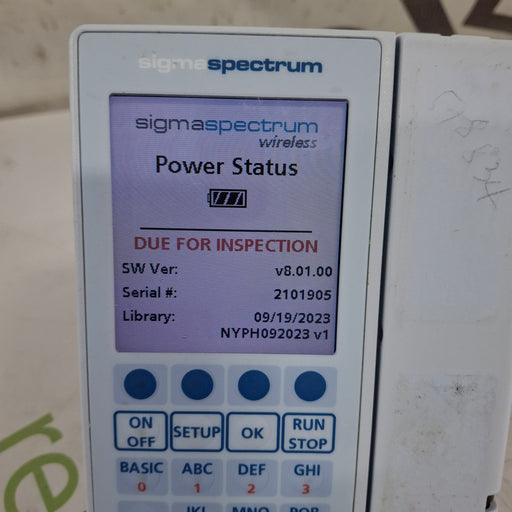 Baxter Baxter Sigma Spectrum 8.01.00 w/o Battery Infusion Pump Infusion Pump reLink Medical