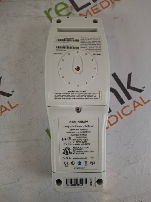 Masimo Masimo Radical 7 Pulse Oximeter w/ Base Patient Monitors reLink Medical