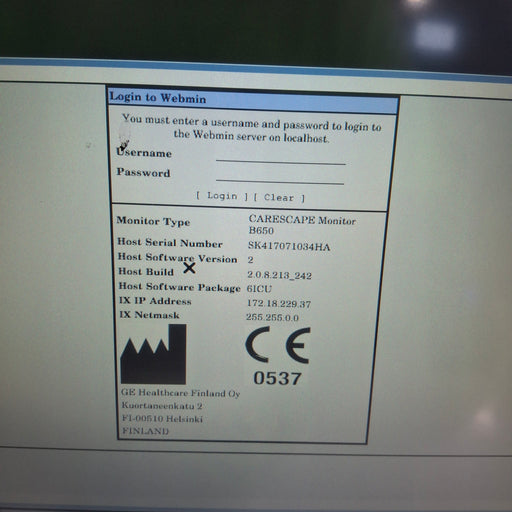GE Healthcare GE Healthcare Carescape B650 Critical Care Patient Monitor Patient Monitors reLink Medical
