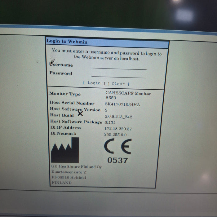 GE Healthcare GE Healthcare Carescape B650 Critical Care Patient Monitor Patient Monitors reLink Medical