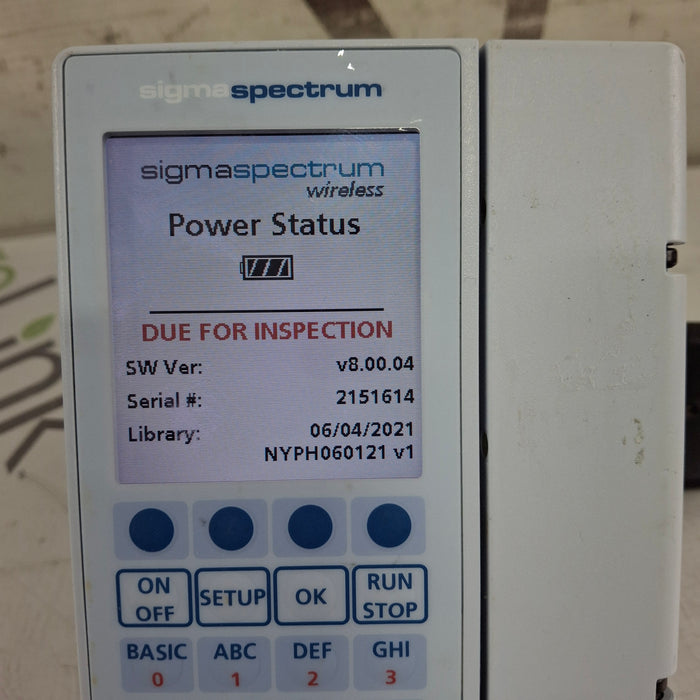 Baxter Baxter Sigma Spectrum 8.00.04 w/o Battery Infusion Pump Infusion Pump reLink Medical