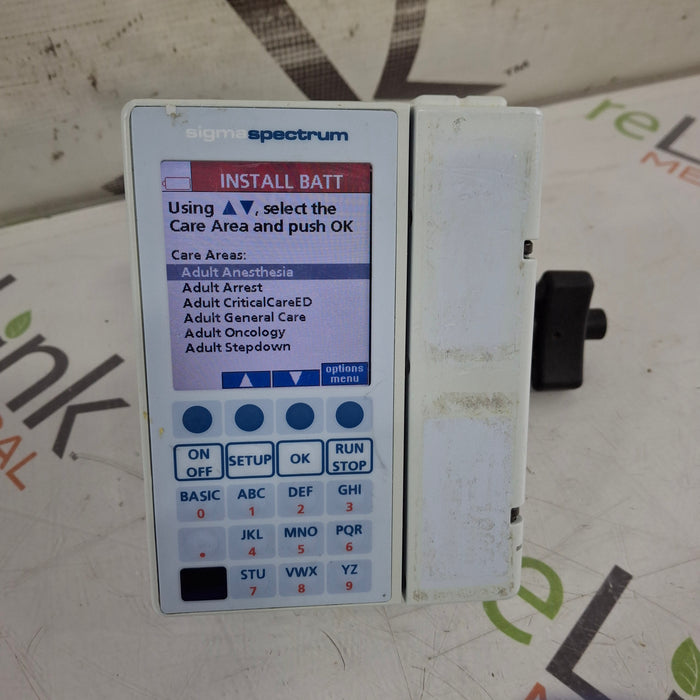 Baxter Baxter Sigma Spectrum 8.01.00 w/o Battery Infusion Pump Infusion Pump reLink Medical