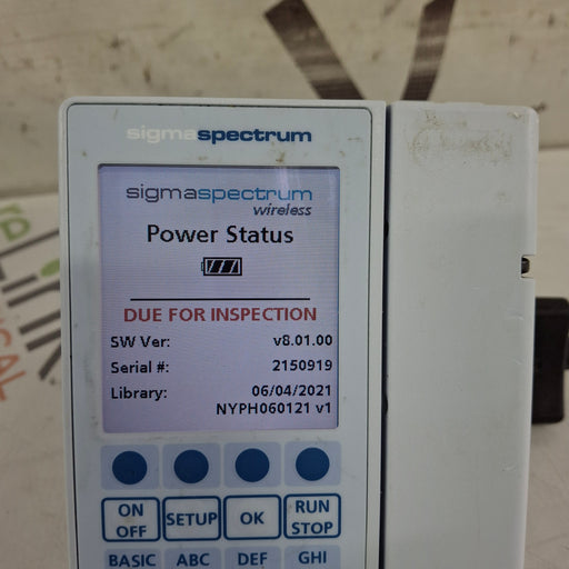Baxter Baxter Sigma Spectrum 8.01.00 w/o Battery Infusion Pump Infusion Pump reLink Medical