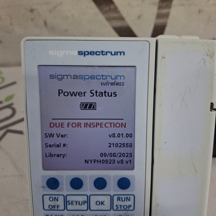 Baxter Sigma Spectrum 8.01.00 w/o Battery Infusion Pump