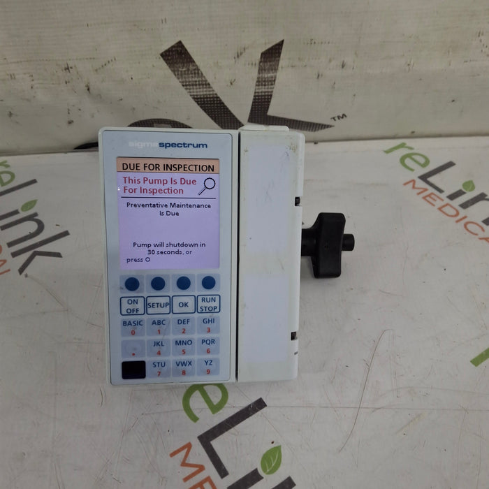 Baxter Sigma Spectrum 8.01.00 w/o Battery Infusion Pump
