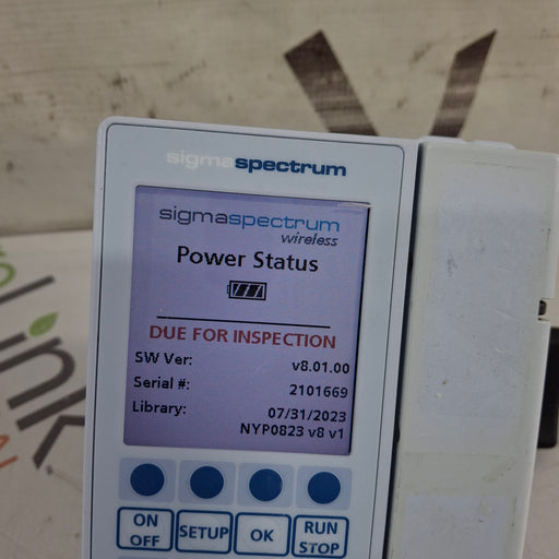 Baxter Baxter Sigma Spectrum 8.01.00 w/o Battery Infusion Pump Infusion Pump reLink Medical