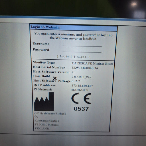 GE Healthcare GE Healthcare Carescape B650 Post Anesthesia Care Patient Monitor Patient Monitors reLink Medical