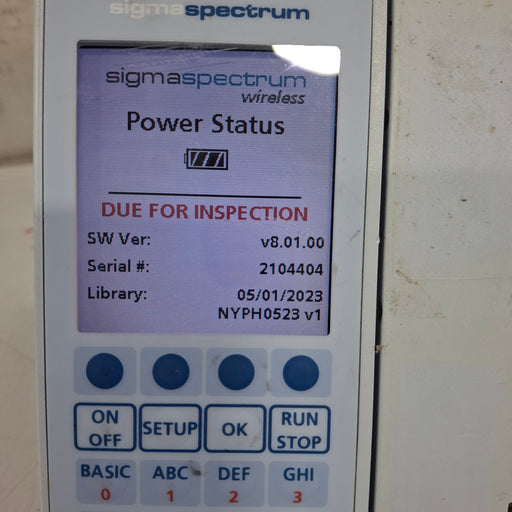 Baxter Baxter Sigma Spectrum 8.01.00 w/o Battery Infusion Pump Infusion Pump reLink Medical