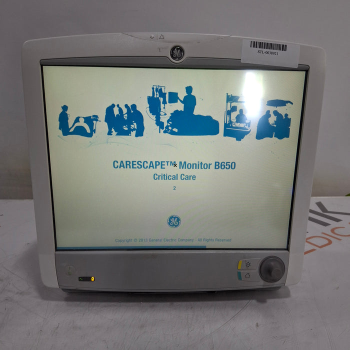 GE Healthcare Carescape B650 Critical Care Patient Monitor