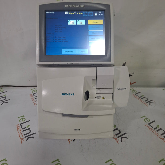 Siemens Siemens Rapidpoint 500 Blood Gas Analyzer Clinical Lab reLink Medical