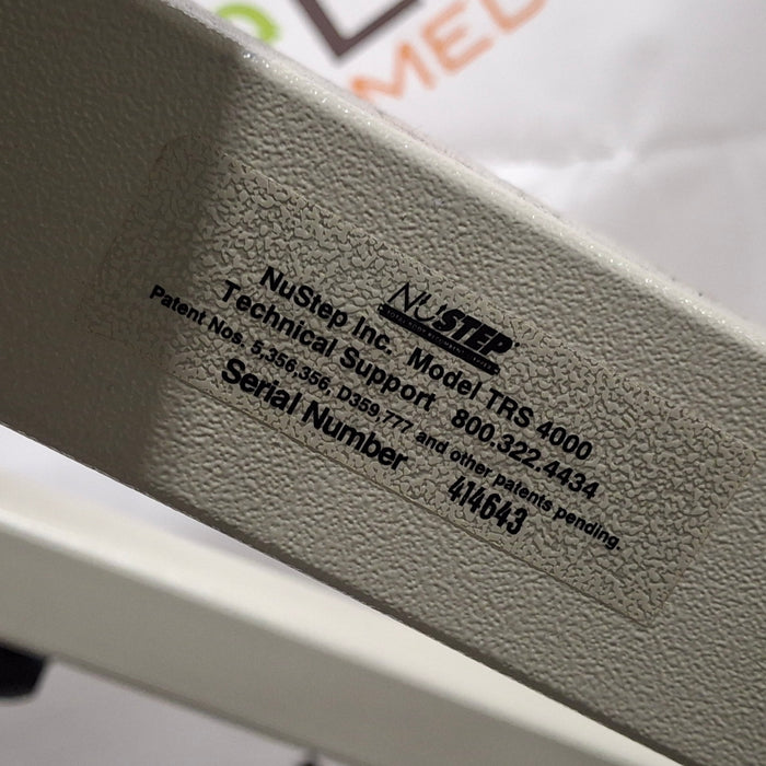 NuStep, Inc. NuStep, Inc. TRS 4000 Recumbent Cross Trainer Fitness and Rehab Equipment reLink Medical
