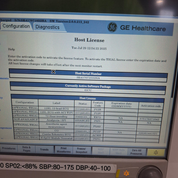 GE Healthcare GE Healthcare Carescape B650 Critical Care Patient Monitor Patient Monitors reLink Medical