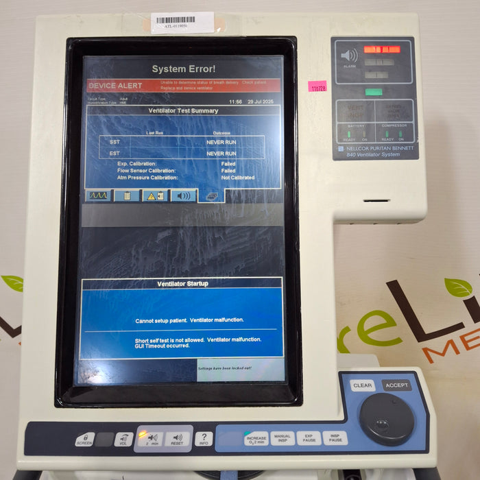 Puritan Bennett Puritan Bennett 840 Ventilator Respiratory reLink Medical