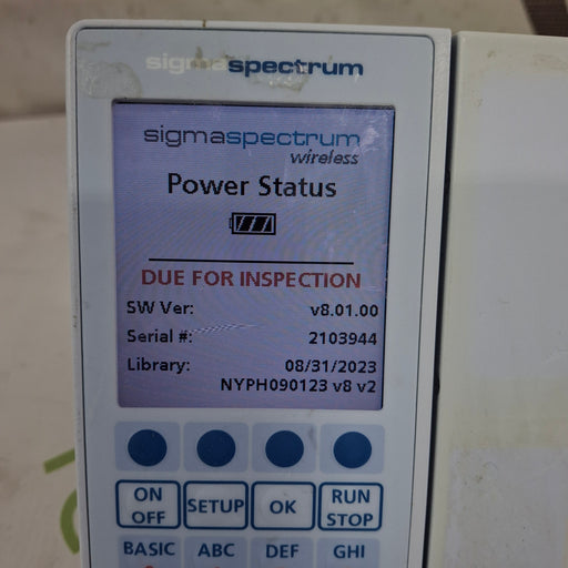 Baxter Baxter Sigma Spectrum 8.01.00 w/o Battery Infusion Pump Infusion Pump reLink Medical