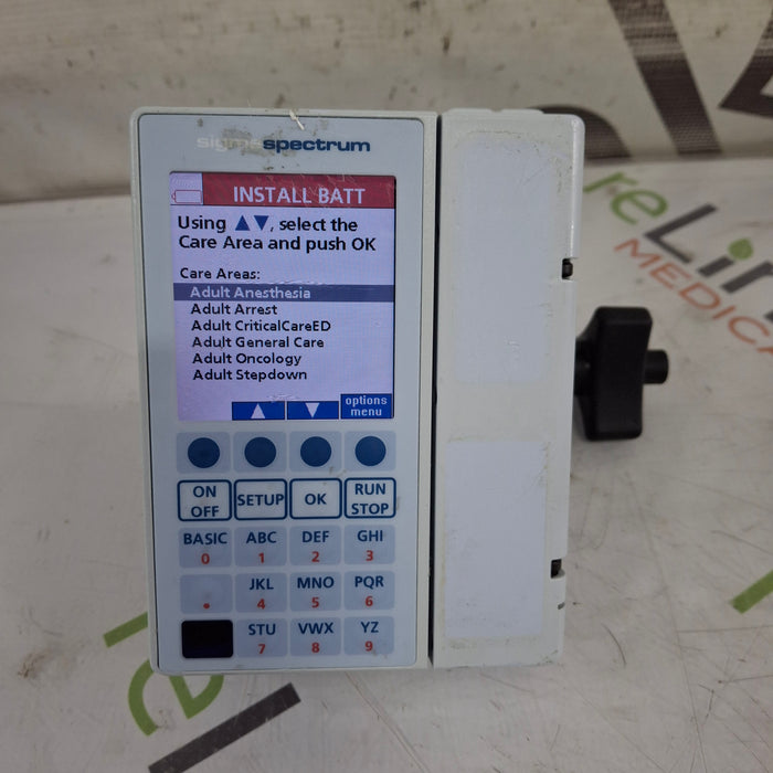 Baxter Baxter Sigma Spectrum 8.01.00 w/o Battery Infusion Pump Infusion Pump reLink Medical