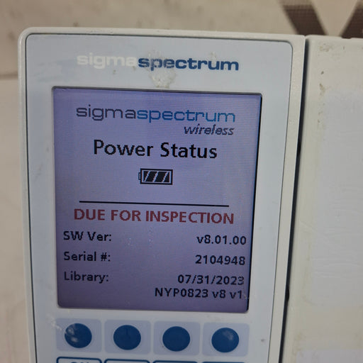 Baxter Baxter Sigma Spectrum 8.01.00 w/o Battery Infusion Pump Infusion Pump reLink Medical
