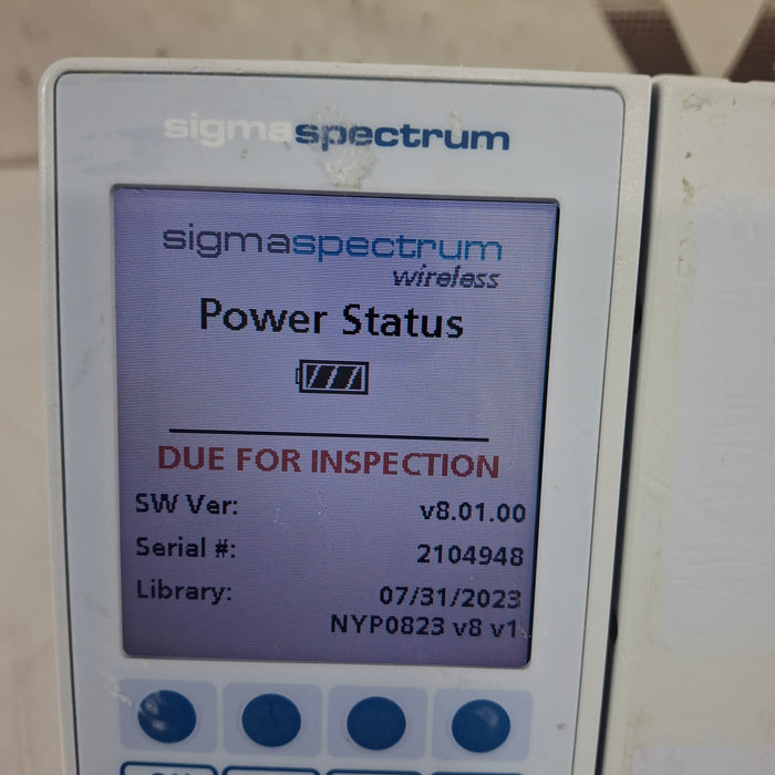 Baxter Baxter Sigma Spectrum 8.01.00 w/o Battery Infusion Pump Infusion Pump reLink Medical