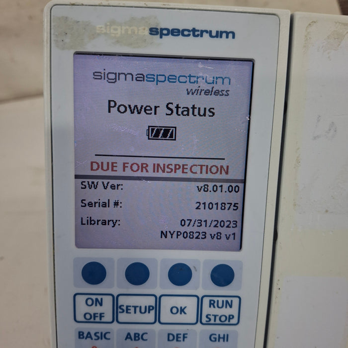 Baxter Baxter Sigma Spectrum 8.01.00 w/o Battery Infusion Pump Infusion Pump reLink Medical