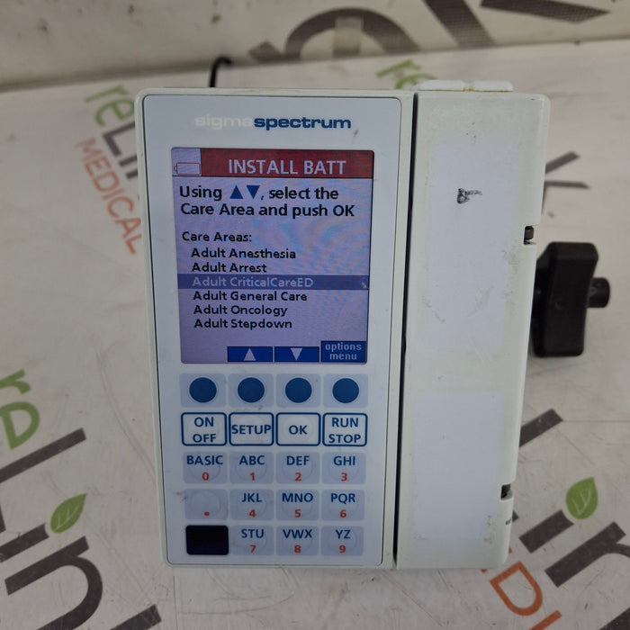 Baxter Baxter Sigma Spectrum 8.01.00 w/o Battery Infusion Pump Infusion Pump reLink Medical