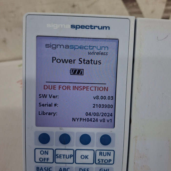 Baxter Baxter Sigma Spectrum 8.00.03 w/o Battery Infusion Pump Infusion Pump reLink Medical