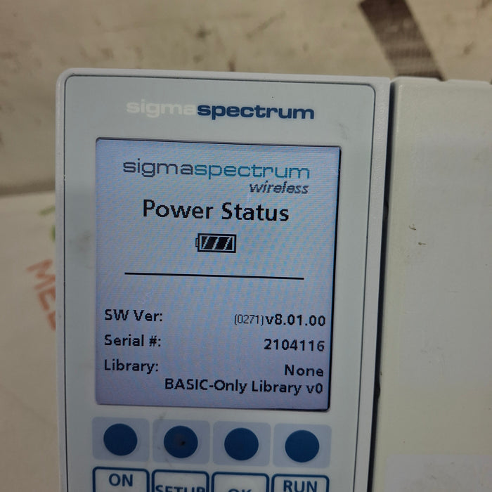 Baxter Baxter Sigma Spectrum 8.01.00 w/o Battery Infusion Pump Infusion Pump reLink Medical