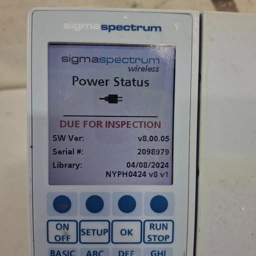 Baxter Baxter Sigma Spectrum 8.00.05 w/o Battery Infusion Pump Infusion Pump reLink Medical