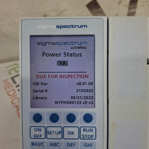 Baxter Baxter Sigma Spectrum 8.01.00 w/o Battery Infusion Pump Infusion Pump reLink Medical