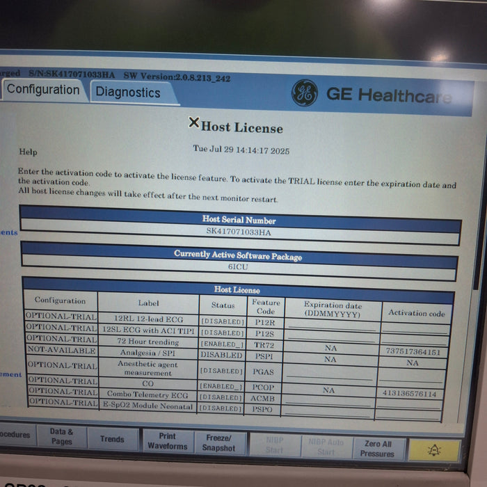GE Healthcare GE Healthcare Carescape B650 Critical Care Patient Monitor Patient Monitors reLink Medical