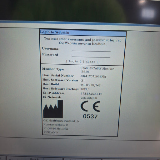 GE Healthcare GE Healthcare Carescape B650 Critical Care Patient Monitor Patient Monitors reLink Medical
