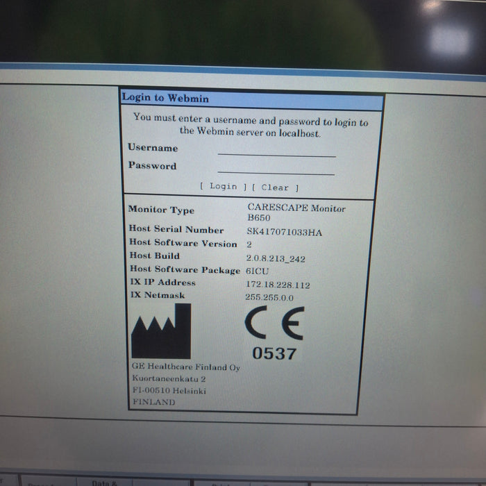 GE Healthcare GE Healthcare Carescape B650 Critical Care Patient Monitor Patient Monitors reLink Medical