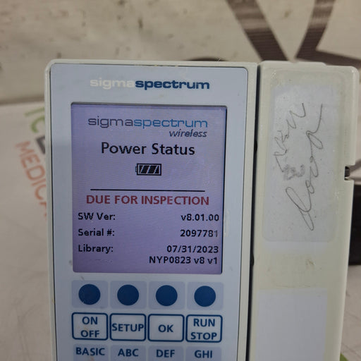 Baxter Baxter Sigma Spectrum 8.01.00 w/o Battery Infusion Pump Infusion Pump reLink Medical