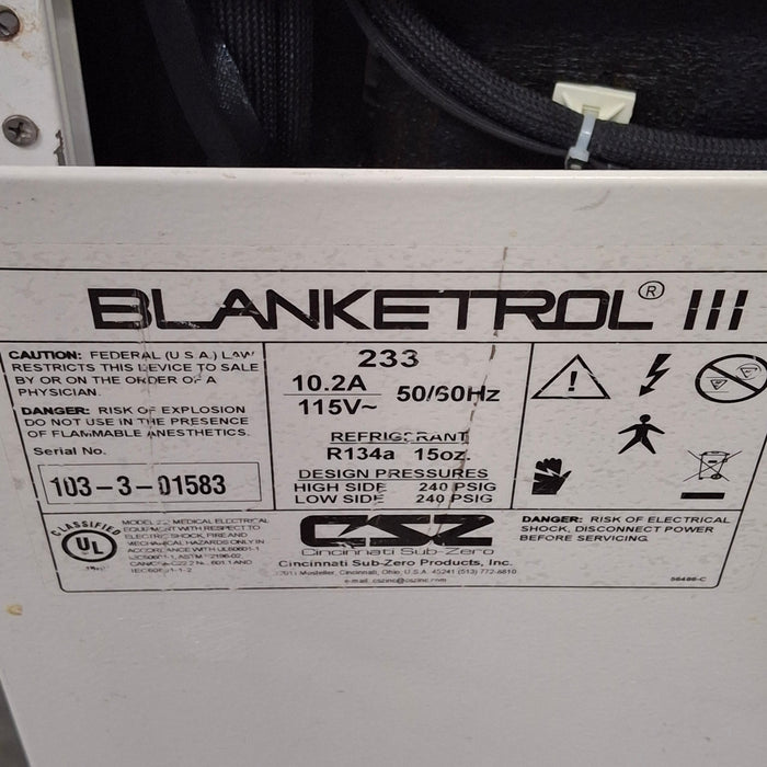 Cincinnati Sub-Zero CSZ Blanketrol III Hypothermia Unit
