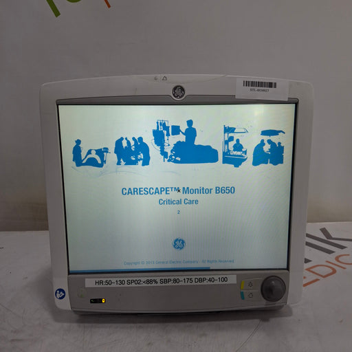 GE Healthcare GE Healthcare Carescape B650 Critical Care Patient Monitor Patient Monitors reLink Medical