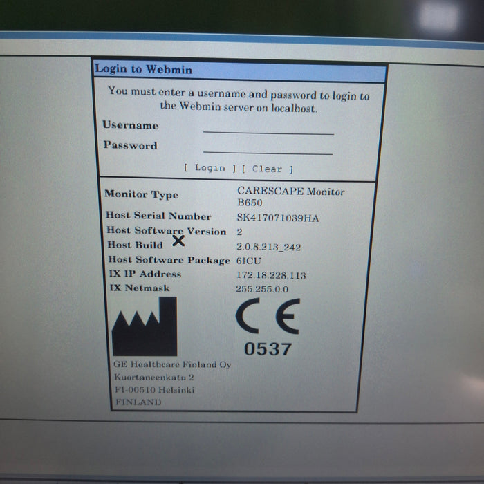 GE Healthcare GE Healthcare Carescape B650 Critical Care Patient Monitor Patient Monitors reLink Medical