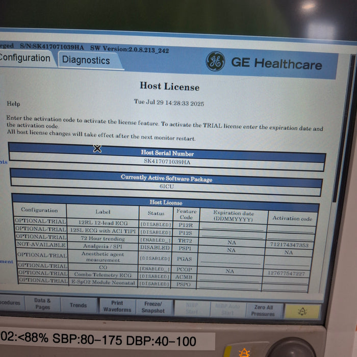 GE Healthcare GE Healthcare Carescape B650 Critical Care Patient Monitor Patient Monitors reLink Medical