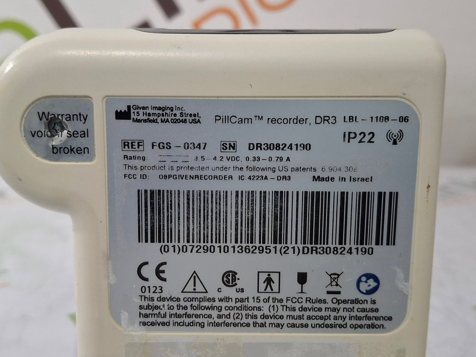 Given Imaging Inc Given Imaging Inc FGS-0347 PillCam Recorder Surgical Equipment reLink Medical