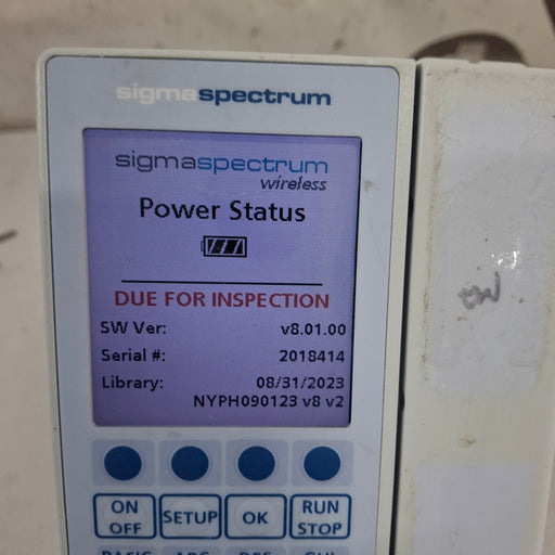 Baxter Baxter Sigma Spectrum 8.01.00 w/o Battery Infusion Pump Infusion Pump reLink Medical