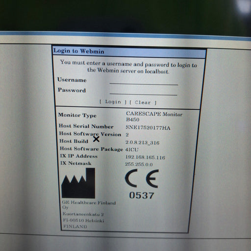 GE Healthcare GE Healthcare Carescape B450 Critical Care Patient Monitor Patient Monitors reLink Medical