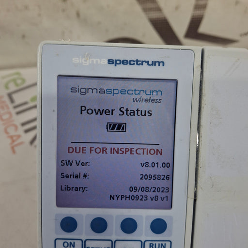 Baxter Baxter Sigma Spectrum 8.01.00 w/o Battery Infusion Pump Infusion Pump reLink Medical