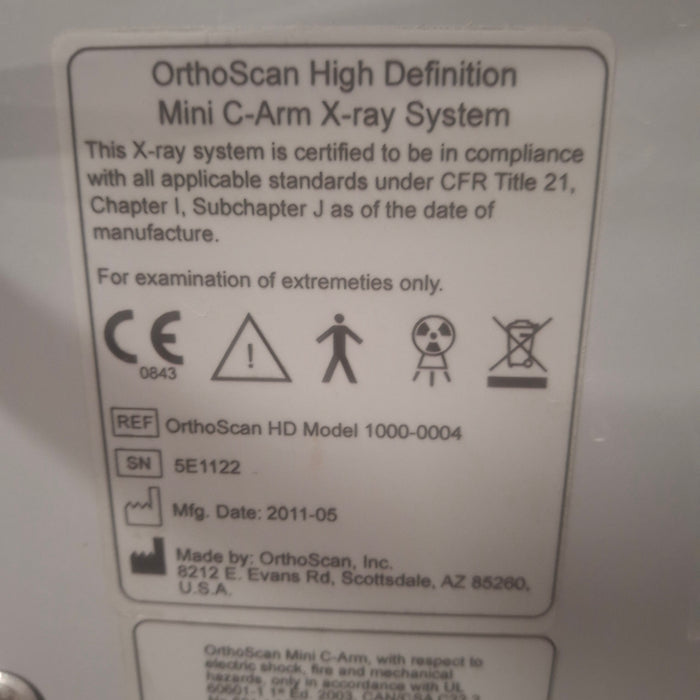 Orthoscan Orthoscan HD 1000-0004 Mini C-Arm C-Arms & Tables reLink Medical