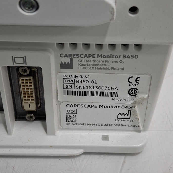 GE Healthcare GE Healthcare Carescape B450 Patient Monitor Patient Monitors reLink Medical