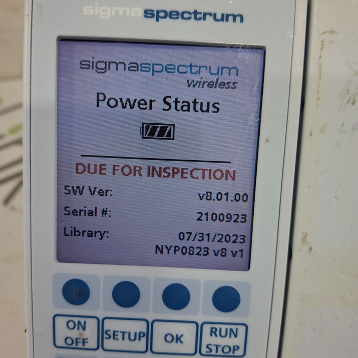 Baxter Baxter Sigma Spectrum 8.01.00 w/o Battery Infusion Pump Infusion Pump reLink Medical