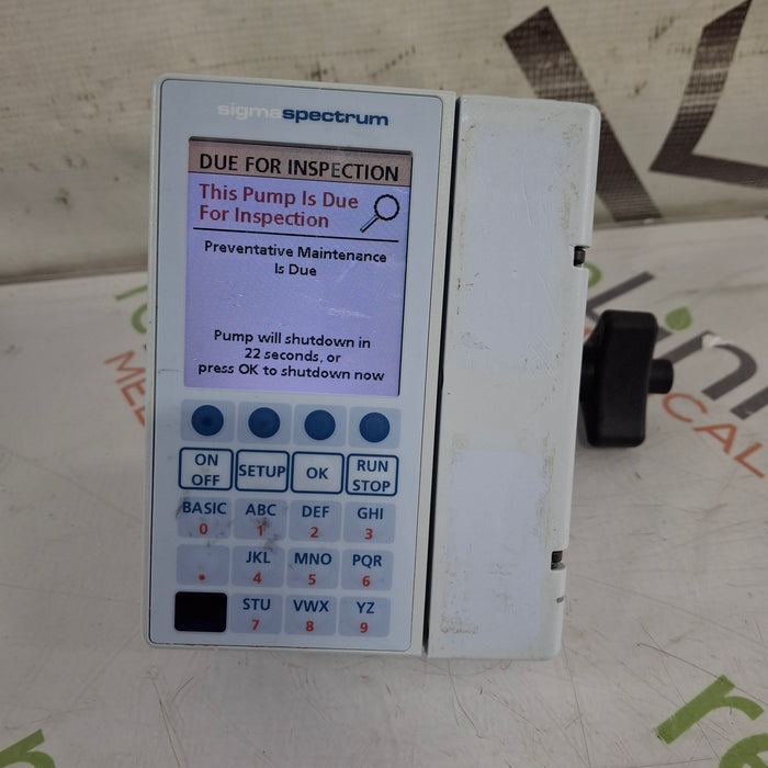 Baxter Baxter Sigma Spectrum 8.01.00 w/o Battery Infusion Pump Infusion Pump reLink Medical