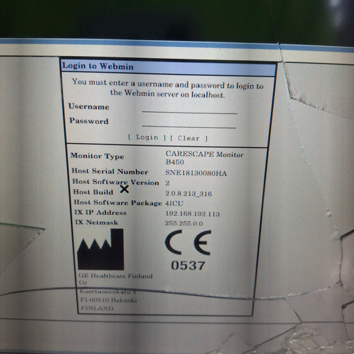 GE Healthcare GE Healthcare Carescape B450 Critical Care Patient Monitor Patient Monitors reLink Medical