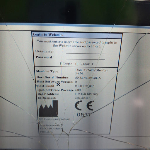 GE Healthcare GE Healthcare Carescape B450 Critical Care Patient Monitor Patient Monitors reLink Medical
