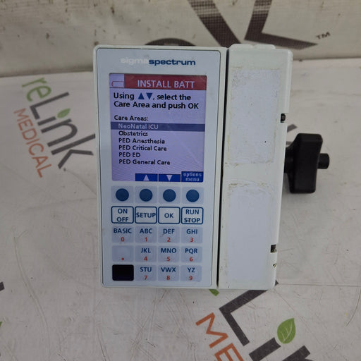 Baxter Baxter Sigma Spectrum 8.01.00 w/o Battery Infusion Pump Infusion Pump reLink Medical