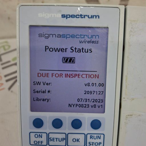 Baxter Baxter Sigma Spectrum 8.01.00 w/o Battery Infusion Pump Infusion Pump reLink Medical