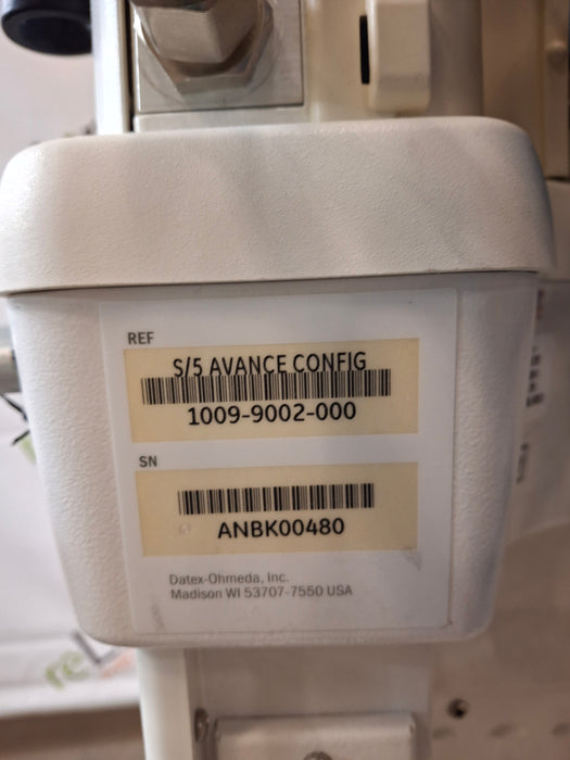 GE Healthcare GE Healthcare S/5 Avance Anesthesia System Anesthesia reLink Medical